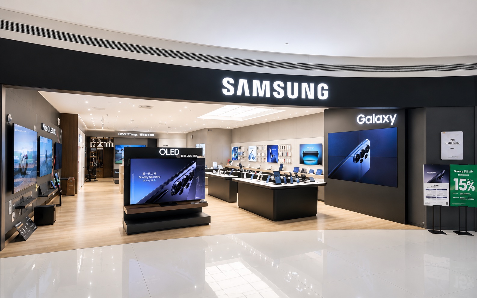 Samsung mobile store display project by REYI