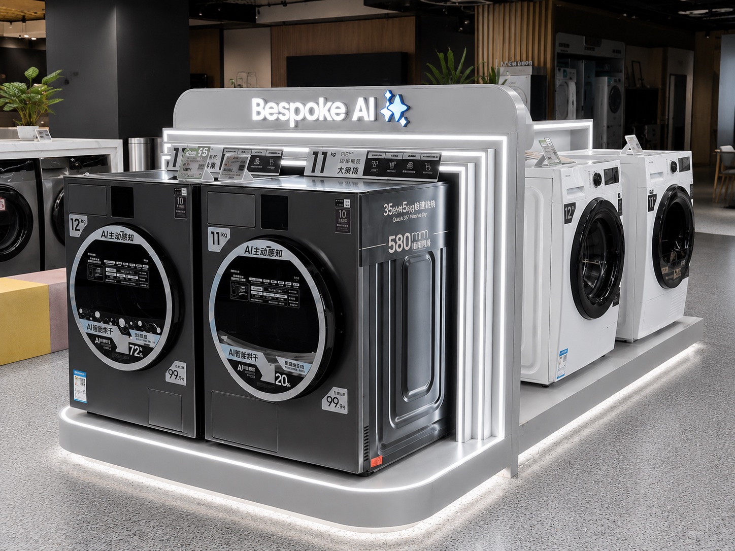 POP display fixture for appliance retail stores